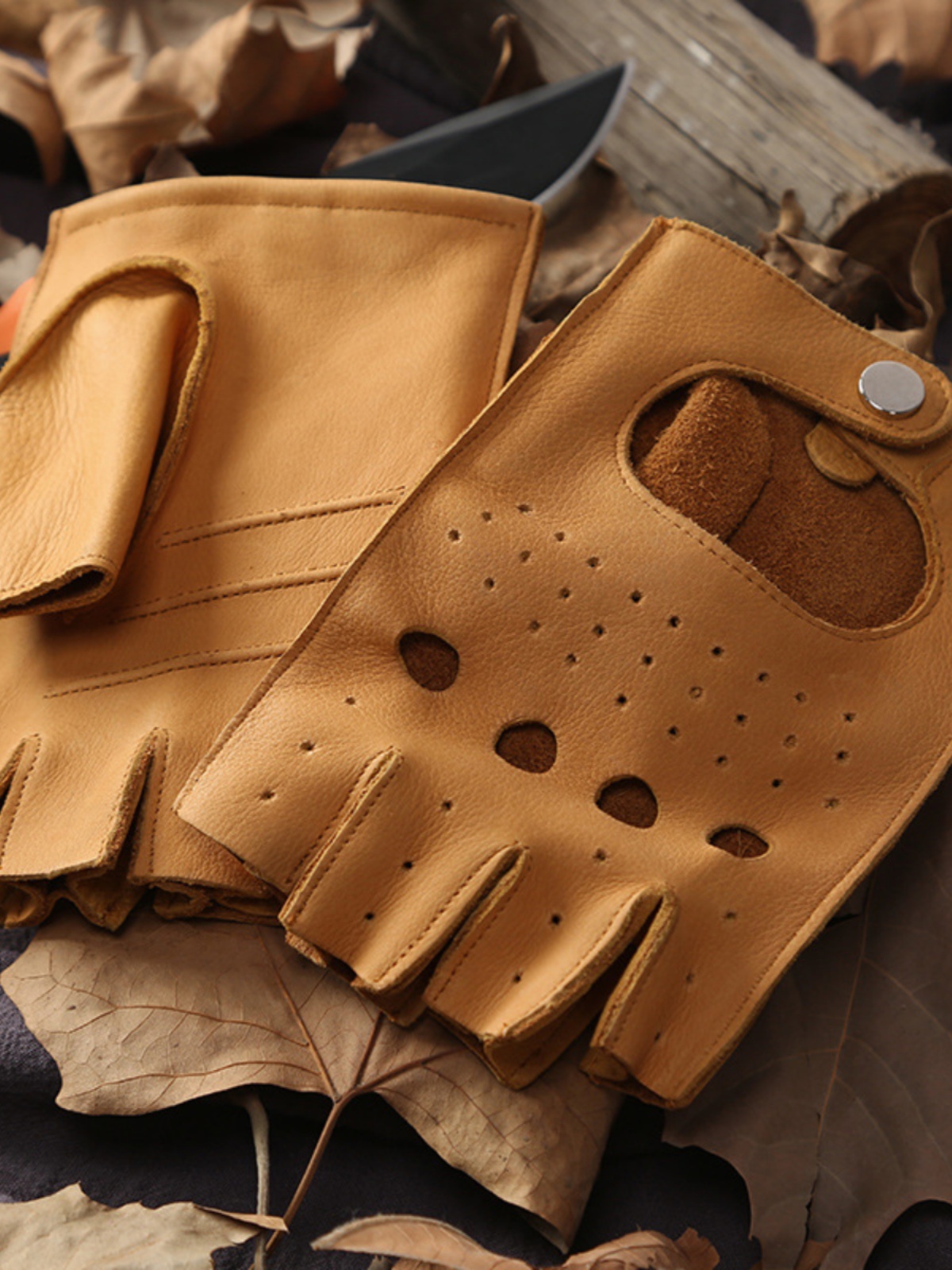 Men's Outdoor Leather Gloves H - Leather Driving Glove ulasan dan harga