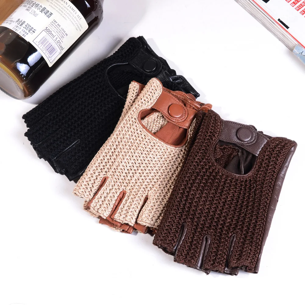 Men's Genuine Leather Unlined  - Leather Driving Glove ulasan dan harga