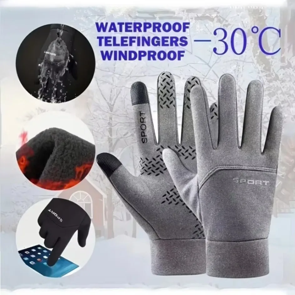 Waterproof Ski Gloves for Men  - Winter Glove Insulated ulasan dan harga