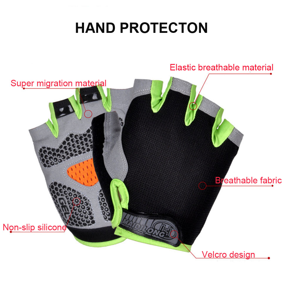 Professional Non-Slip Breathab - Cycling Glove Padded ulasan dan harga