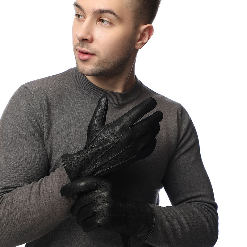 Men's faux deer leather wool-l - Wool Glove Lined ulasan dan harga