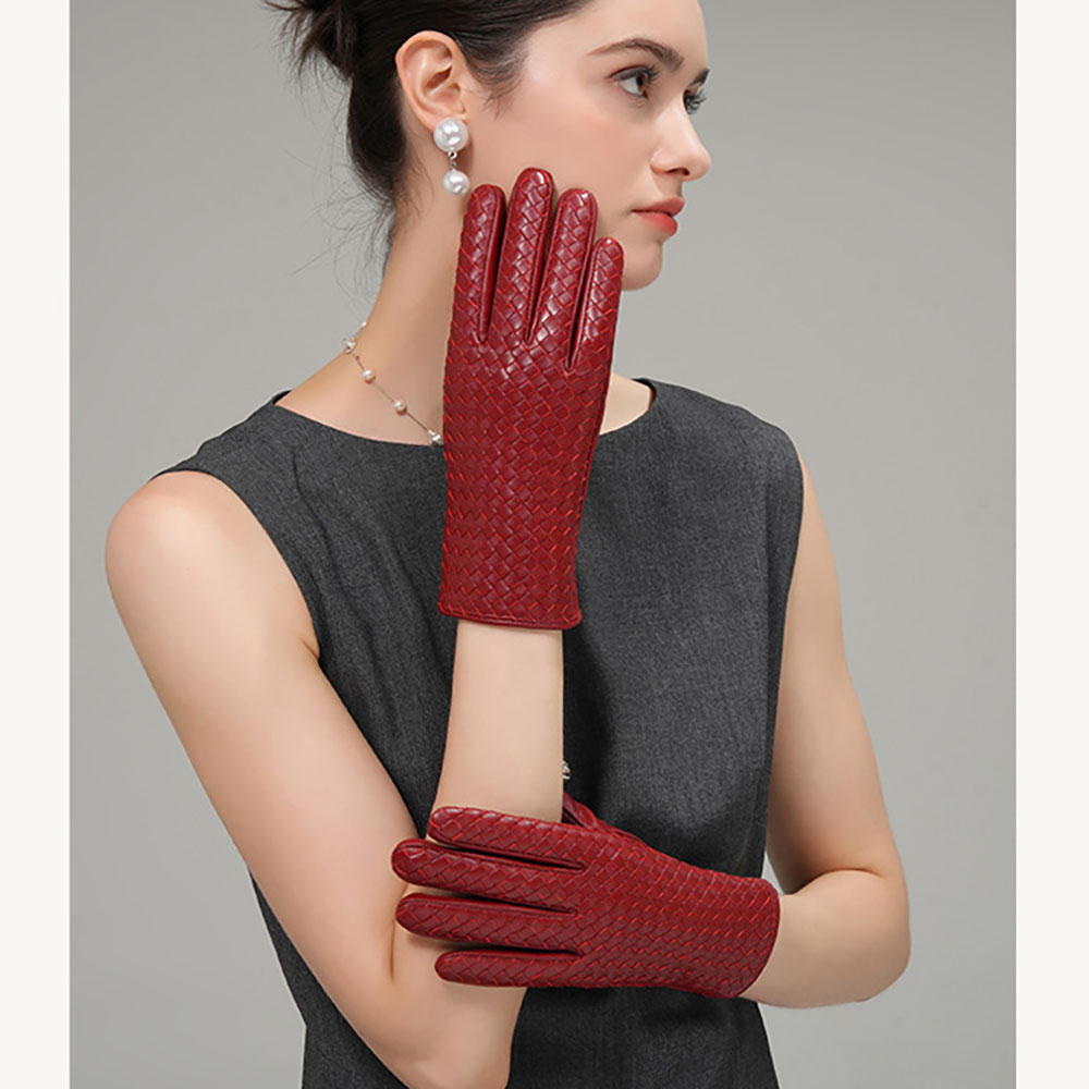 Winter Women's Real Leather Wa - Wool Glove Lined ulasan dan harga