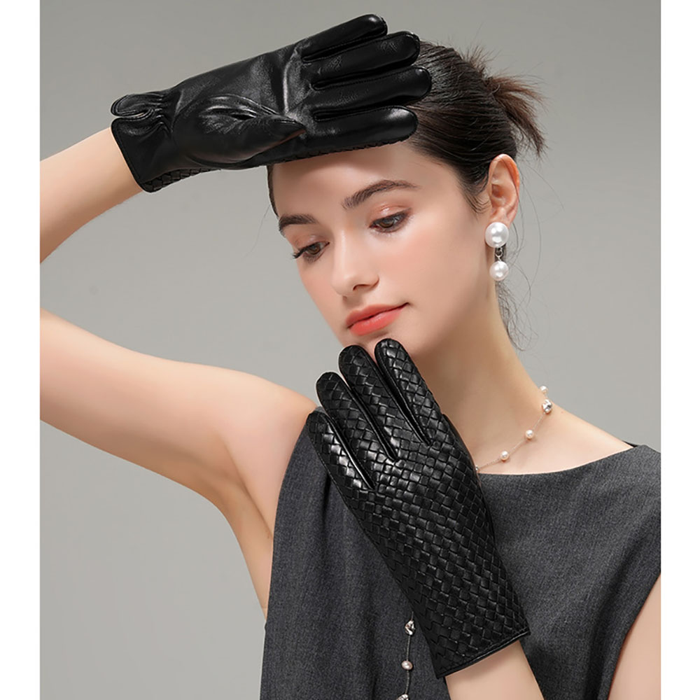Winter Women's Real Leather Wa - Wool Glove Lined ulasan dan harga