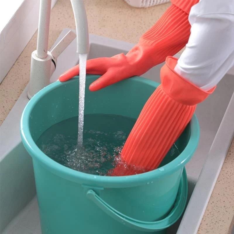 Long Reusable Rubber Dishwashi - Dish Glove Rubber ulasan dan harga