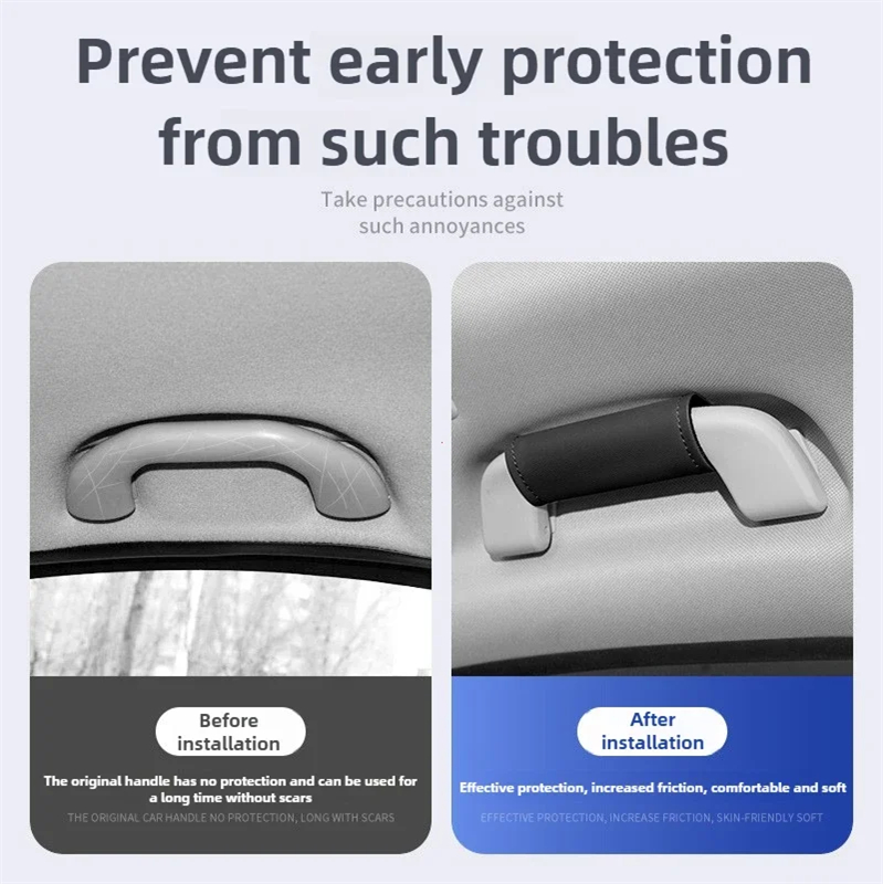 Soft Leather Car Roof Armrest  - Leather Driving Glove ulasan dan harga